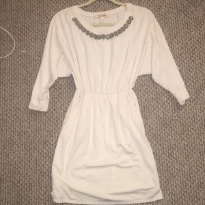 Embellished Neckline Dress